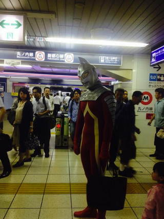 Illustration for article titled Police Stop Japanese Superhero on the Streets of Tokyo